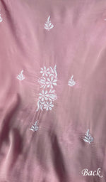 将图像加载到图库查看器中, Simran Women's Lakhnavi Handcrafted Modal Cotton Chikankari Unstitched Kurti Fabric - HONC0261077
