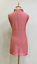 将图像加载到图库查看器中, Fiza Women's Lakhnavi Handcrafted Chanderi Silk Semi- Stiched Chikankari Top - HONC0227626