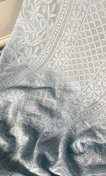 将图像加载到图库查看器中, Women's Lakhnavi Handcrafted Viscose Georgette Chikankari Full Suit Material - HONC0317918