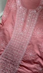 Load image into Gallery viewer, Hera Women's Lakhnavi Handcrafted Cotton Chikankari Suit Material - HONC0275053