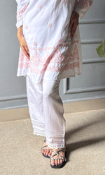 Load image into Gallery viewer, Women's Lakhnavi Handcrafted Modal Cotton Chikankari Top - HONC0307537