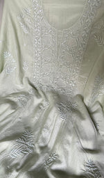 Load image into Gallery viewer, Women's Lakhnavi Handcrafted Muslin Unstitched Chikankari Full Suit - HONC0344376