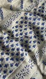 将图像加载到图库查看器中, Saziya Women's Lakhnavi Handcrafted Mul Chanderi Semi - Stitched Kurta And Dupatta Set - HONC0253591