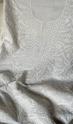 将图像加载到图库查看器中, Women's Lakhnavi Handcrafted Maheshwari Mul Chanderi Kurta And Dupatta Set - HONC0264661