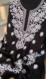 将图像加载到图库查看器中, Women's Lakhnavi Handcrafted Modal Cotton Chikankari Suit Material - HONC0275945