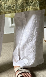 Load image into Gallery viewer, Women's Lucknowi Handcrafted Cotton Chikankari Palazzo - HONC0305809