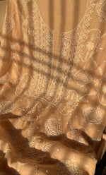 Load image into Gallery viewer, Women's Lakhnavi Handcrafted Maheshwari Mul Chanderi Unstitched Kurta And Dupatta Set - HONC0286685