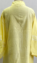将图像加载到图库查看器中, Fiza Women's Lakhnavi Handcrafted Chanderi Silk Semi- Stitched Chikankari Top - HONC0195156