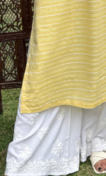 Load image into Gallery viewer, Women's Lucknowi Handcrafted Modal Cotton Chikankari Palazzo - HONC0191320