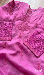 Load image into Gallery viewer, Women's Lakhnavi Handcrafted Cotton Chikankari Kurti - NC1804