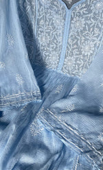 将图像加载到图库查看器中, Sehmat Women's Lakhnavi Handcrafted Kota Cotton Semi - Stitched Kurta And Dupatta Set - HONC0301709