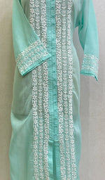 Load image into Gallery viewer, Women's Lucknowi Handcrafted Mul Cotton Chikankari Kurti-HONC0148414