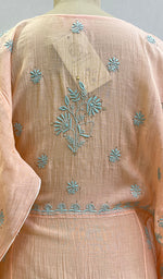 Load image into Gallery viewer, Women's Lakhnavi Handcrafted Mul Chanderi Semi - Stitched Kurta And Dupatta Set- HONC0175838