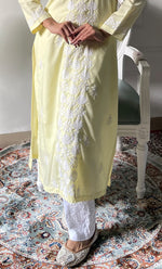 Load image into Gallery viewer, Women's Lucknowi Handcrafted Cotton Chikankari Kurti - HONC0330802