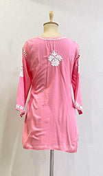 Load image into Gallery viewer, Women's Lakhnavi Handcrafted Modal Cotton Chikankari Top - HONC0167496