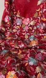 将图像加载到图库查看器中, Women's Lakhnavi Handcrafted Pure Organza Chikankari Unstitched Kurta And Dupatta Set- HONC0267236