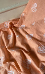 Load image into Gallery viewer, Women's Lucknowi Handcrafted Kota Cotton Chikankari Unstitched Kurta And Dupatta Set - HONC0325515