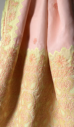 Load image into Gallery viewer, Falisha Women's Lakhnavi Handcrafted Cotton Chikankari Saree - HONC0255945