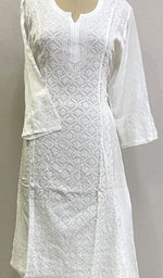 将图像加载到图库查看器中, Pari Women's Lucknowi Handcrafted Muslin Chikankari Kurti - HONC0204094