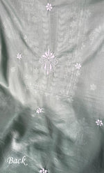 Load image into Gallery viewer, Women's Lakhnavi Handcrafted Cotton Chikankari Unstitched Kurti Fabric - HONC0302644