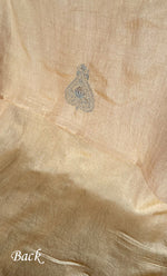 将图像加载到图库查看器中, Lucknowi Handcrafted Silk Unstitched Chikankari Unisex Kurta Fabric - HONC0331675