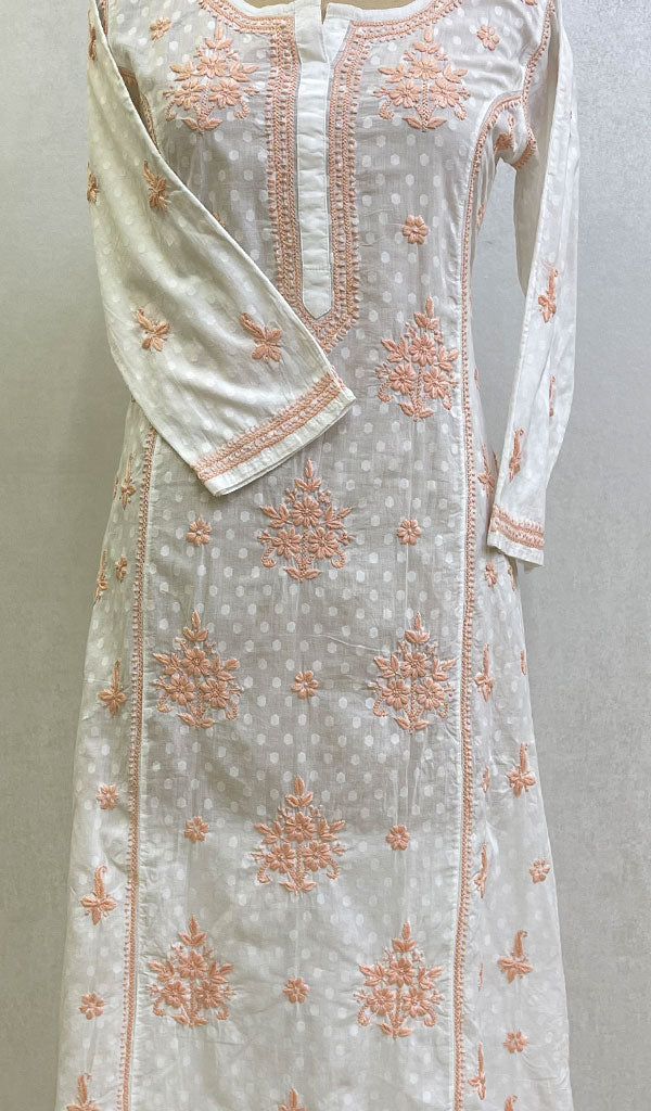 Gulshan Women's Lucknowi Handcrafted Cotton Chikankari Kurti - HONC0159604
