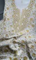 Load image into Gallery viewer, Women's Lakhnavi Handcrafted Maheshwari Mul Chanderi Kurta And Dupatta Set- HONC0278897