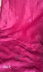 Load image into Gallery viewer, Lucknowi Handcrafted Chanderi Silk Chikankari Unstitched Men's Kurta Fabric - HONC0306348