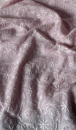 Load image into Gallery viewer, Suhani Women's Lakhnavi Handcrafted Mul Chanderi Unstitched Kurta And Dupatta Set - HONC0242461