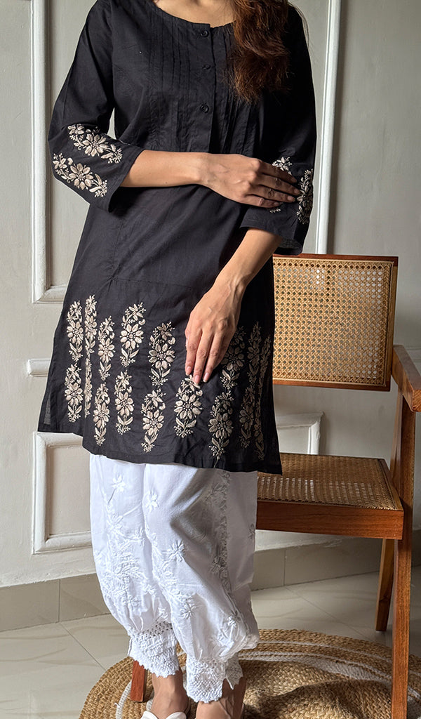Women's Lucknowi Handcrafted Cotton Chikankari Top - HONC0297427