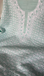 Load image into Gallery viewer, Alina Women's Lakhnavi Handcrafted Cotton Chikankari Suit Material - HONC0274644