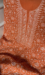 Load image into Gallery viewer, Women's Lakhnavi Handcrafted Maheshwari Mul Chanderi Kurta And Dupatta Set - HONC0275132