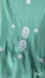 将图像加载到图库查看器中, Simran Women's Lakhnavi Handcrafted Modal Cotton Chikankari Unstitched Kurti Fabric - HONC02610066