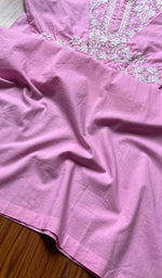 将图像加载到图库查看器中, Women's Lucknowi Handcrafted Cotton Chikankari Kurti - HONC0301014