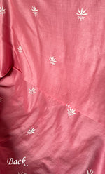 将图像加载到图库查看器中, Lucknowi Handcrafted Chanderi Silk Chikankari Unstitched Unisex Kurta Fabric - HONC0322109