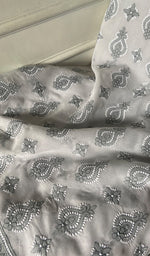 Load image into Gallery viewer, Women's Lakhnavi Handcrafted Unstitched Cotton Chikankari Suit Material - HONC0367459