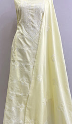 Load image into Gallery viewer, Women's Lakhnavi Handcrafted Cotton Chikankari Kurta And Dupatta Set- HONC0185405