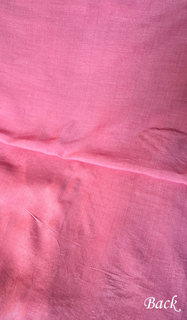 Lucknowi Handcrafted Munga Silk Chikankari Unstitched Men's Kurta Fabric - HONC017976