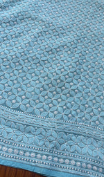 将图像加载到图库查看器中, Women's Lakhnavi Handcrafted Cotton Chikankari Kurti - HONC0274209