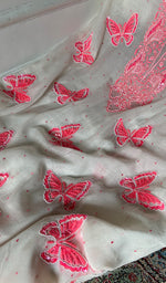 Load image into Gallery viewer, Titlee Women's Lakhnavi Handcrafted Mul Chanderi Kurta And Dupatta Set - HONC0378404