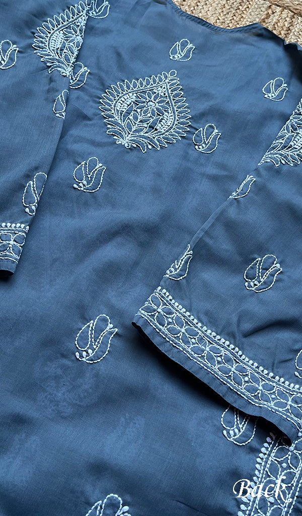 Women's Lucknowi Handcrafted Cotton Chikankari Kurti - HONC0273983