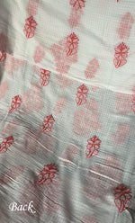 Load image into Gallery viewer, Women's Lakhnavi Handcrafted Kota Cotton Chikankari Unstitched Kurti Fabric - HONC0239921