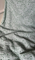 将图像加载到图库查看器中, Yumna Women's Lucknowi Handcrafted Faux-Georgette Chikankari Suit Material - HONC0263416