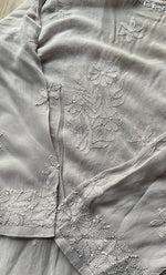 Load image into Gallery viewer, Safiya Women's Lakhnavi Handcrafted Viscose Georgette Chikankari Kurti - HONC0300295