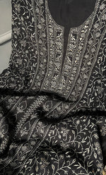 Load image into Gallery viewer, Women's Lakhnavi Handcrafted Mul Chanderi Kurta And Dupatta Set- HONC0280884