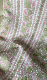 Load image into Gallery viewer, Women's Lakhnavi Handcrafted Unstitched Cotton Chikankari Suit Material - HONC0291790