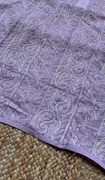 将图像加载到图库查看器中, Women's Lakhnavi Handcrafted Viscose Georgette Chikankari Kurti- HONC0276122