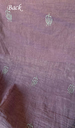 将图像加载到图库查看器中, Women's Lakhnavi Handcrafted Tissue Chanderi Unstitched Kurta And Dupatta Set - HONC0273674