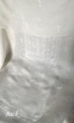 Load image into Gallery viewer, Women's Lakhnavi Handcrafted Cotton Chikankari Unstitched Kurti Fabric - HONC0324593