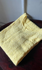 Load image into Gallery viewer, Women's Lakhnavi Handcrafted Pure Silk Georgette Semi -Stitched Chikankari Kurti Fabric - HONC0274183